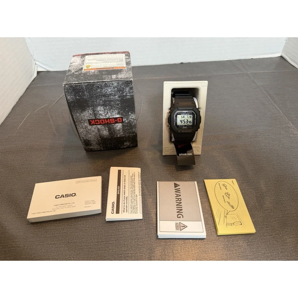 Casio G-Shock GW-5000U-1CR Men's Black Watch Steel Core Japan Model Hodinkee